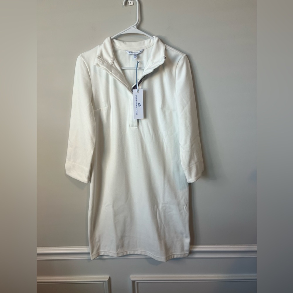 Southern tide white dress size XS, nwt
